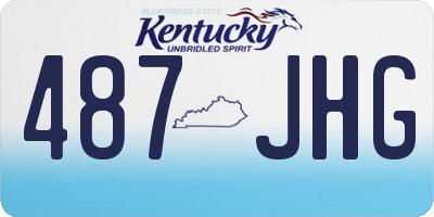 KY license plate 487JHG