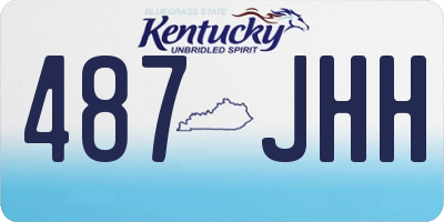 KY license plate 487JHH