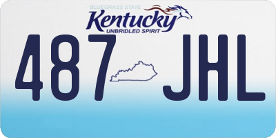KY license plate 487JHL