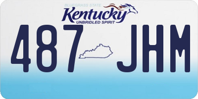 KY license plate 487JHM