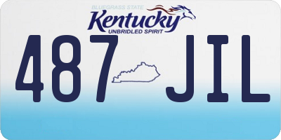KY license plate 487JIL