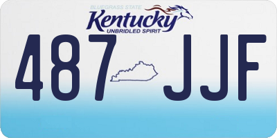 KY license plate 487JJF