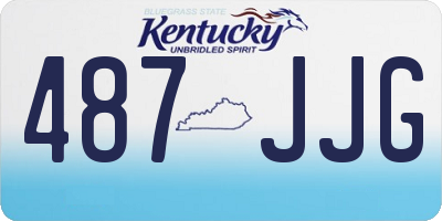 KY license plate 487JJG