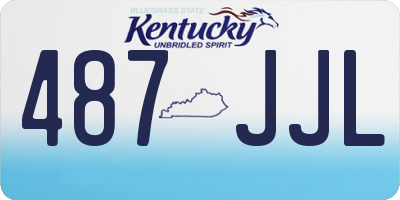 KY license plate 487JJL
