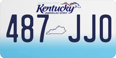 KY license plate 487JJO