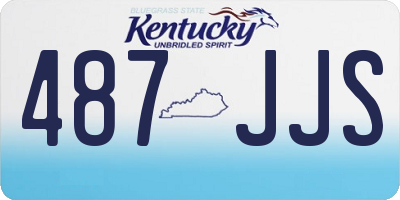 KY license plate 487JJS