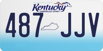 KY license plate 487JJV