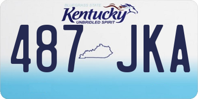 KY license plate 487JKA