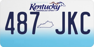 KY license plate 487JKC
