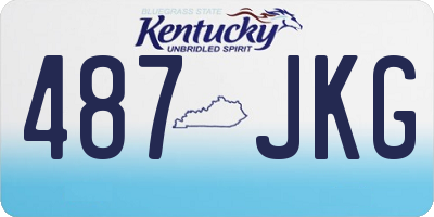 KY license plate 487JKG