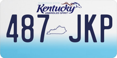 KY license plate 487JKP