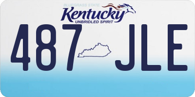 KY license plate 487JLE
