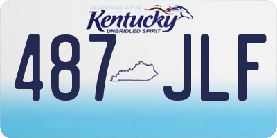 KY license plate 487JLF