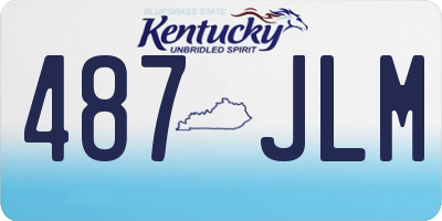KY license plate 487JLM