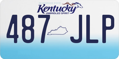KY license plate 487JLP