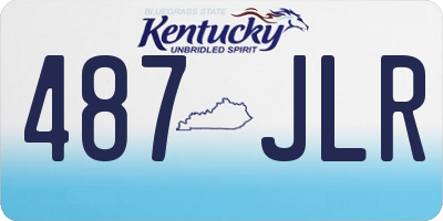 KY license plate 487JLR