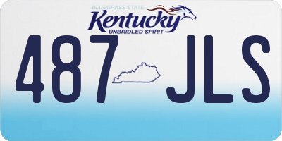KY license plate 487JLS