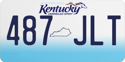 KY license plate 487JLT