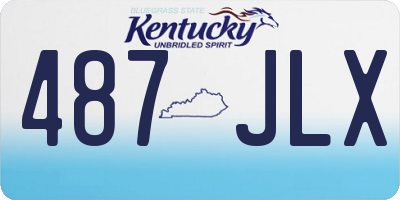 KY license plate 487JLX