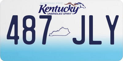 KY license plate 487JLY