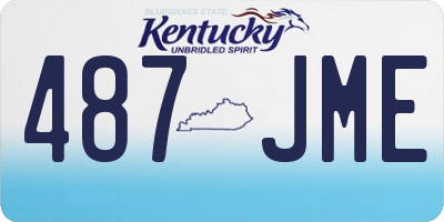 KY license plate 487JME