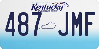KY license plate 487JMF