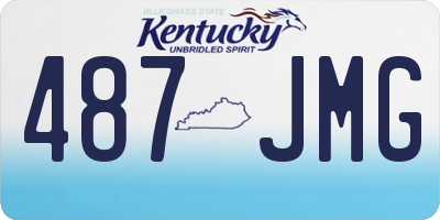 KY license plate 487JMG
