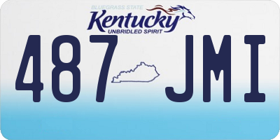 KY license plate 487JMI