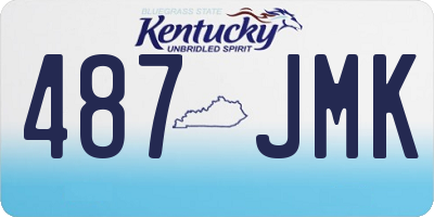 KY license plate 487JMK