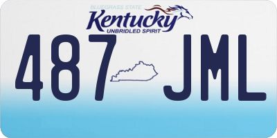 KY license plate 487JML