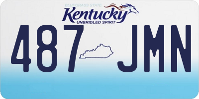 KY license plate 487JMN