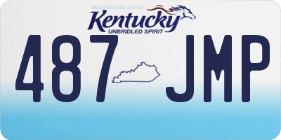 KY license plate 487JMP