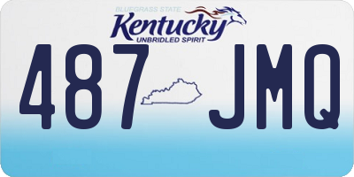 KY license plate 487JMQ