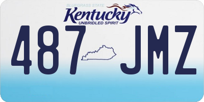 KY license plate 487JMZ
