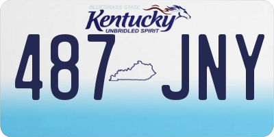 KY license plate 487JNY