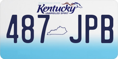 KY license plate 487JPB