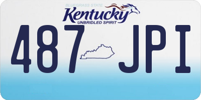 KY license plate 487JPI