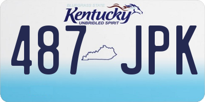 KY license plate 487JPK