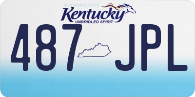 KY license plate 487JPL