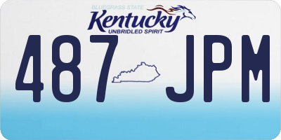 KY license plate 487JPM