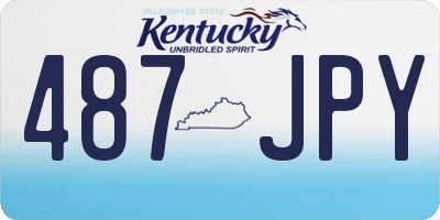 KY license plate 487JPY