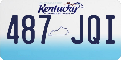 KY license plate 487JQI