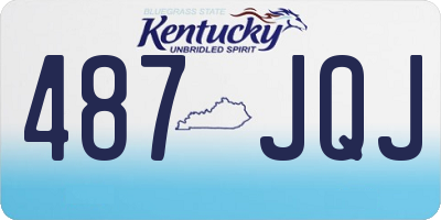KY license plate 487JQJ