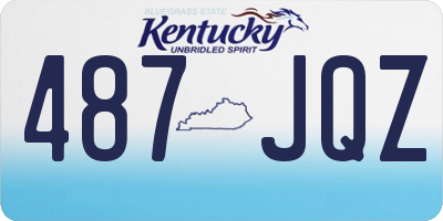 KY license plate 487JQZ