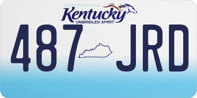 KY license plate 487JRD