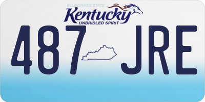 KY license plate 487JRE