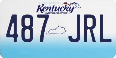 KY license plate 487JRL