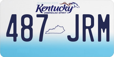 KY license plate 487JRM