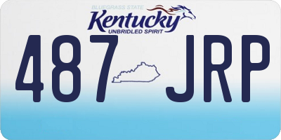 KY license plate 487JRP