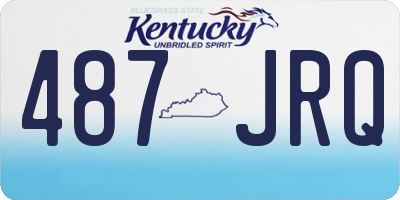 KY license plate 487JRQ